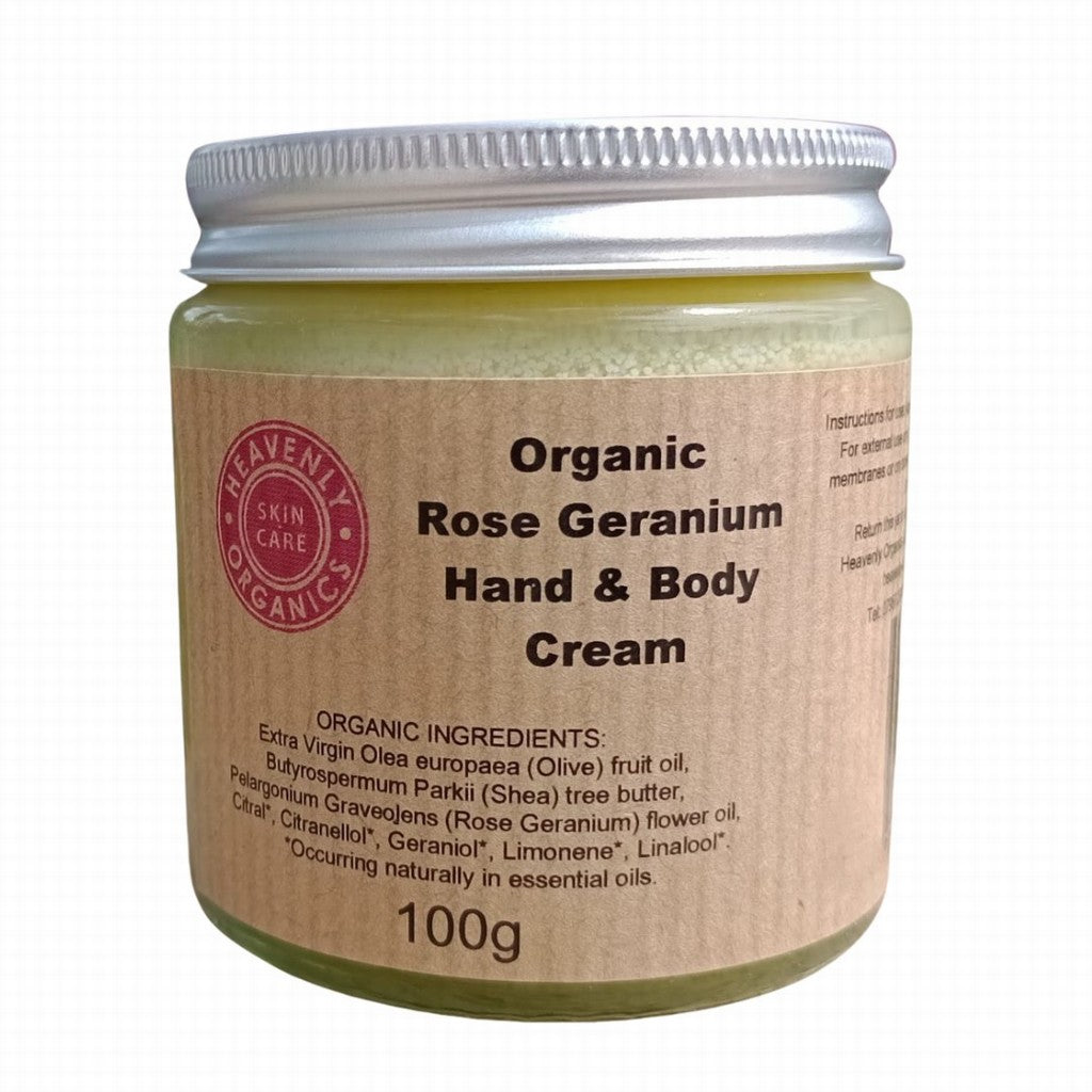 Heavenly Organics Rose Geranium Hand & Body Cream