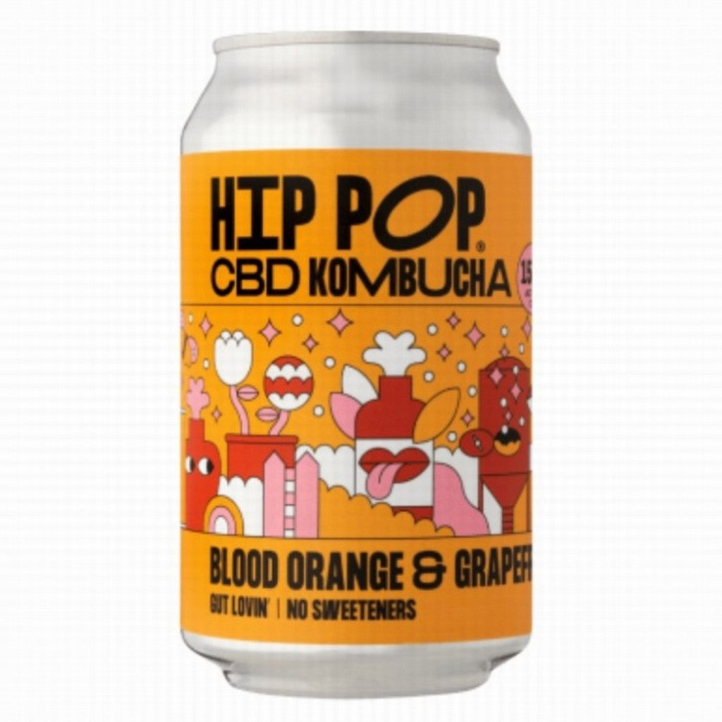 Hip Pop CBD Kombucha Blood Orange