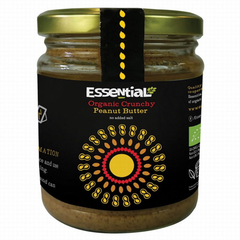 Essential Organic Peanut Butter Crunchy No Salt