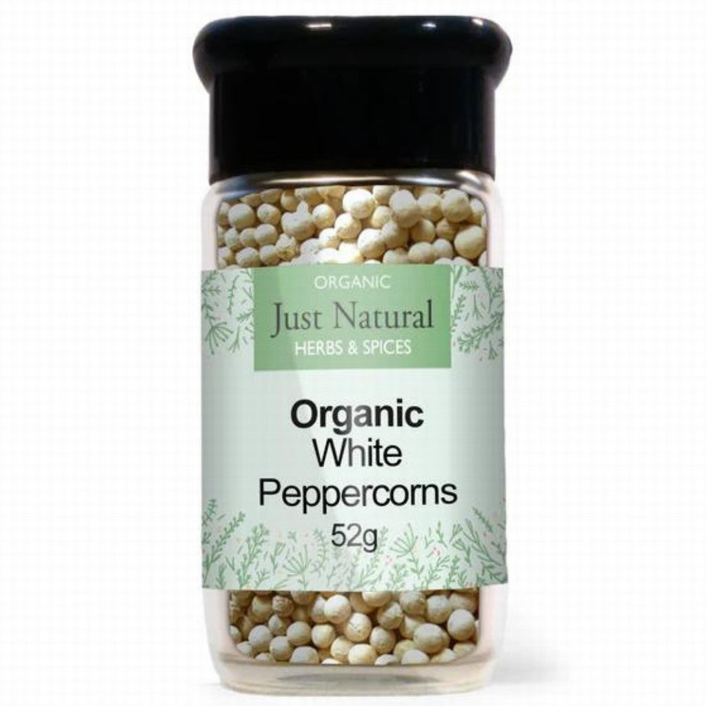 Organic White Peppercorns 52G