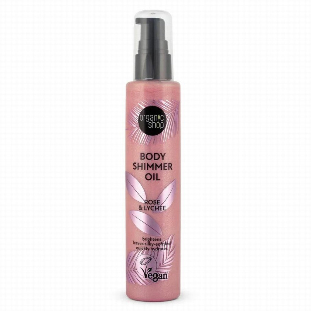 Organic Shop Rose & Lychee Shimmer Oil