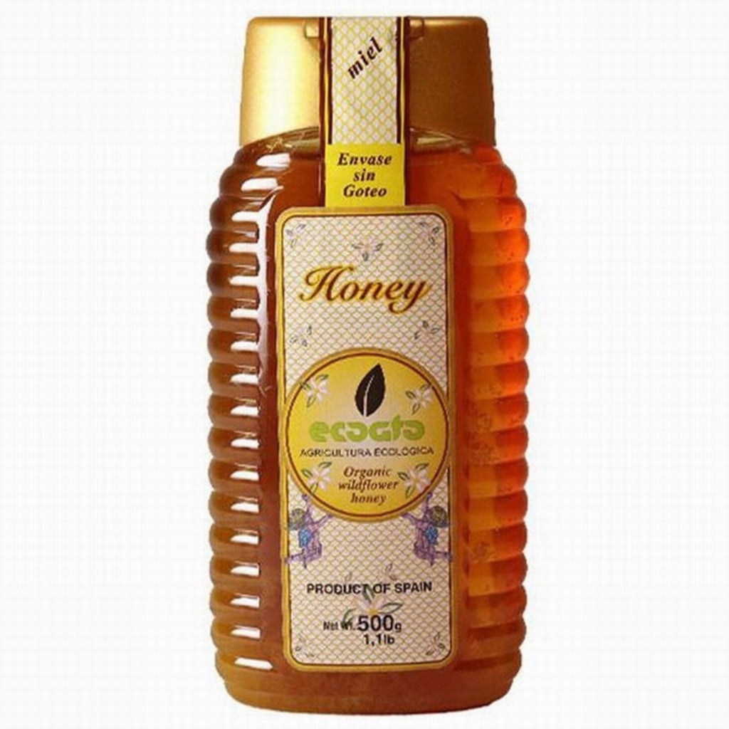 Ecoato Organic Spanish Wildflower Honey 500G Squeezy