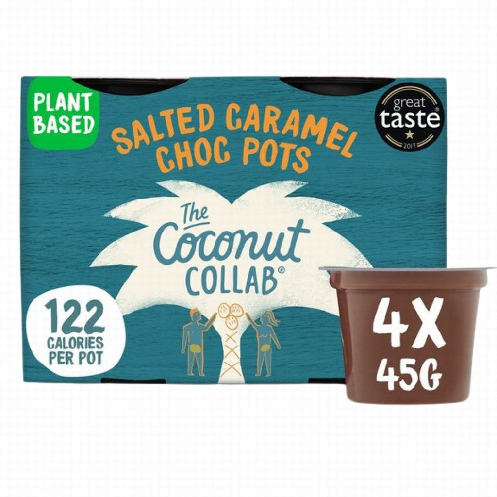 The Coconut Collaborative Salted Caramel Choc Pots 4x45g