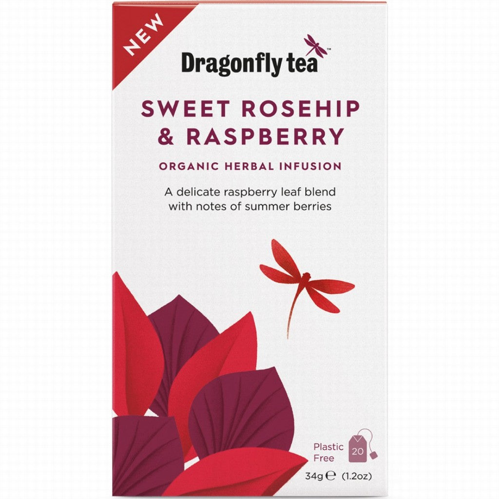 Dragonfly Tea Organic Sweet Rosehip & Raspberry