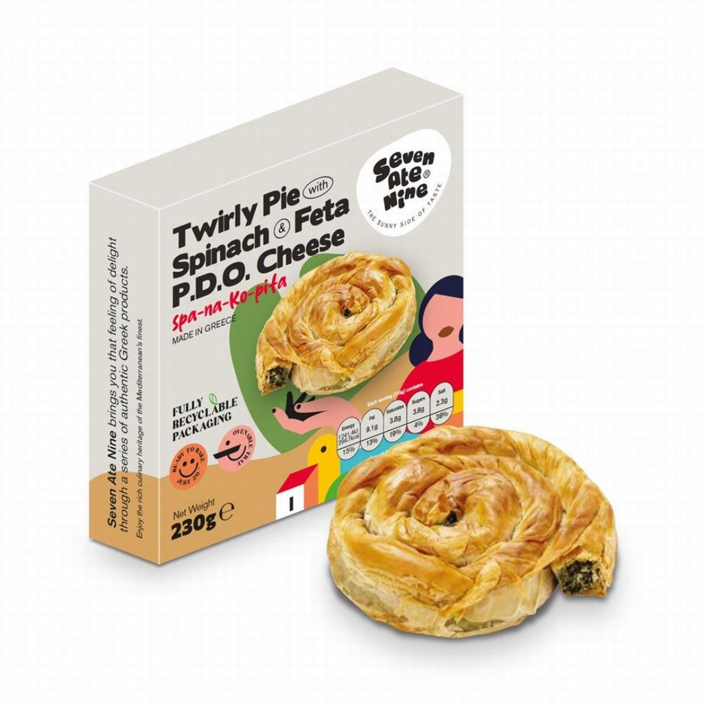 Seven Ate Nine Twisted Pie Spinach & Feta P.D.O. Cheese