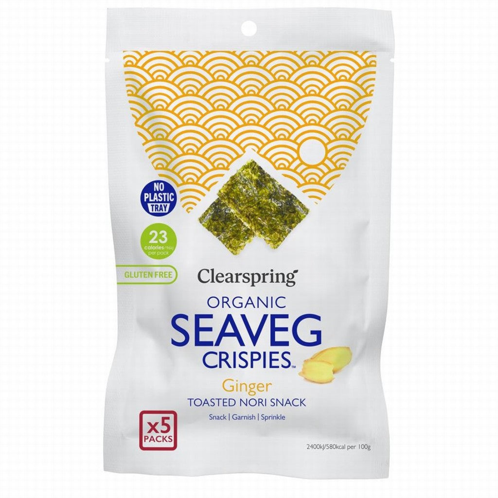 Clearspring Seaveg Crispies Ginger Multipack