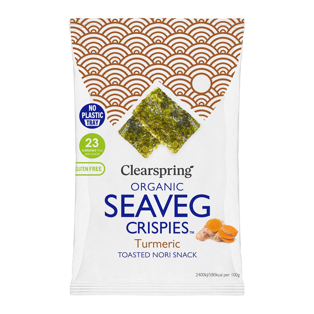 Clearspring Organic Seaveg Crispies Turmeric 4G