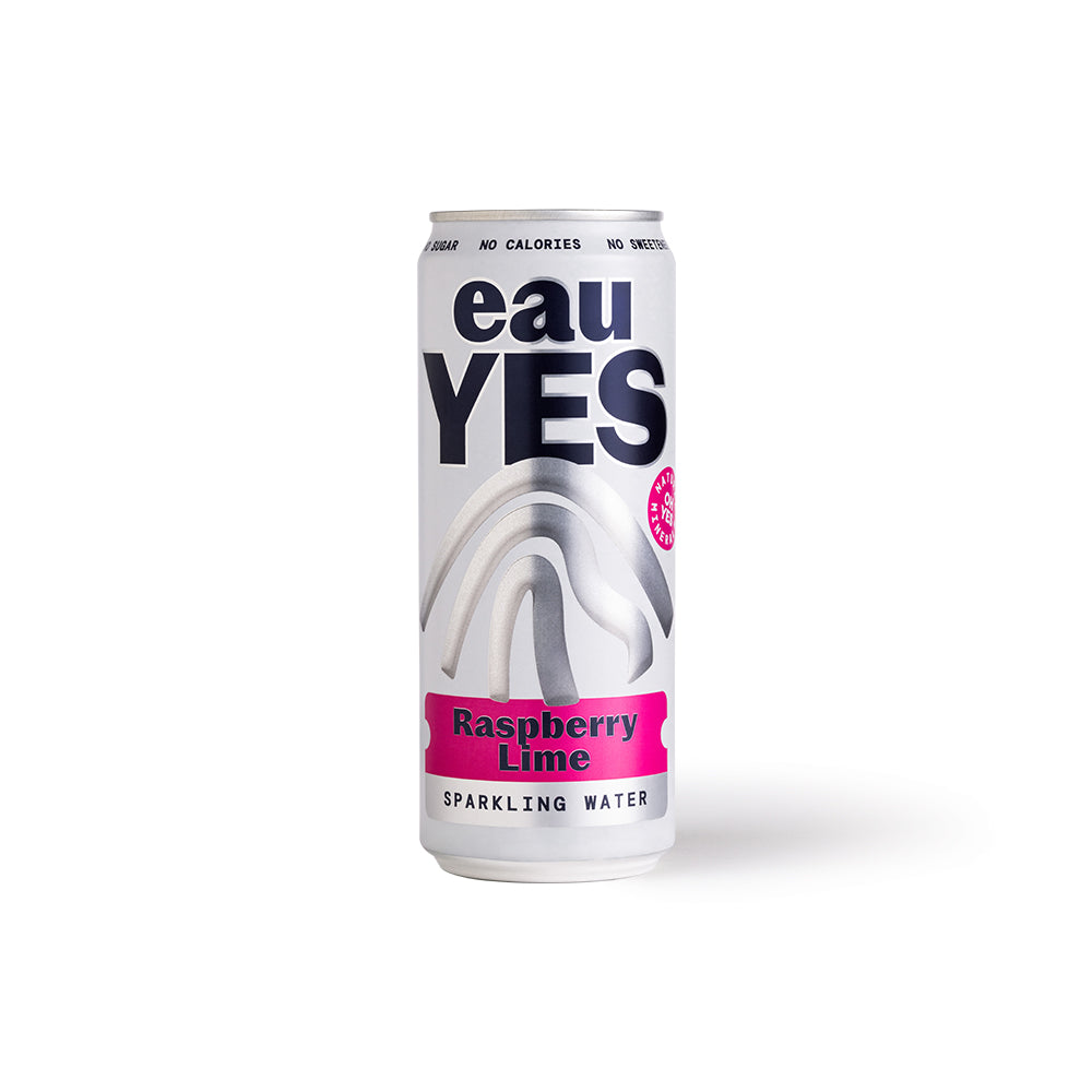 eauYES Raspberry Lime Sparkling Mineral Water 330ml