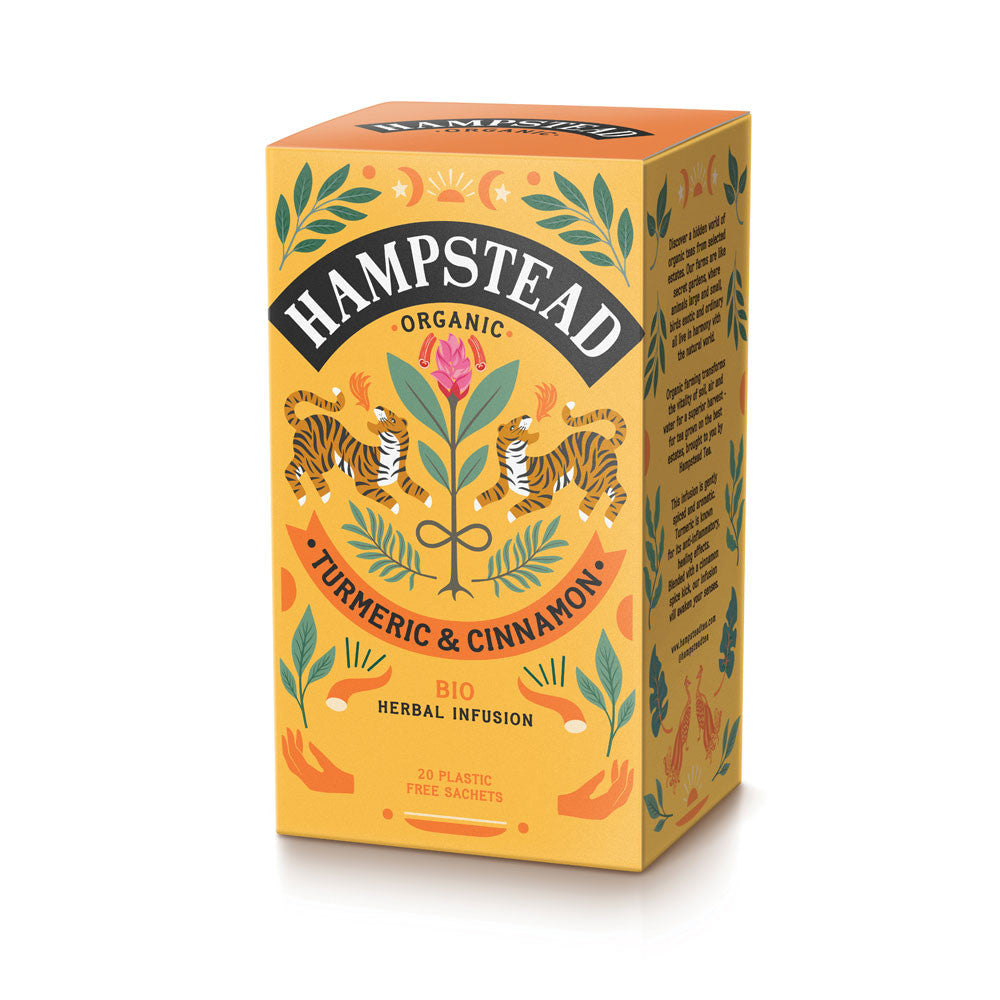 Hampstead Organic Tea Turmeric with Cinnamon Teabags