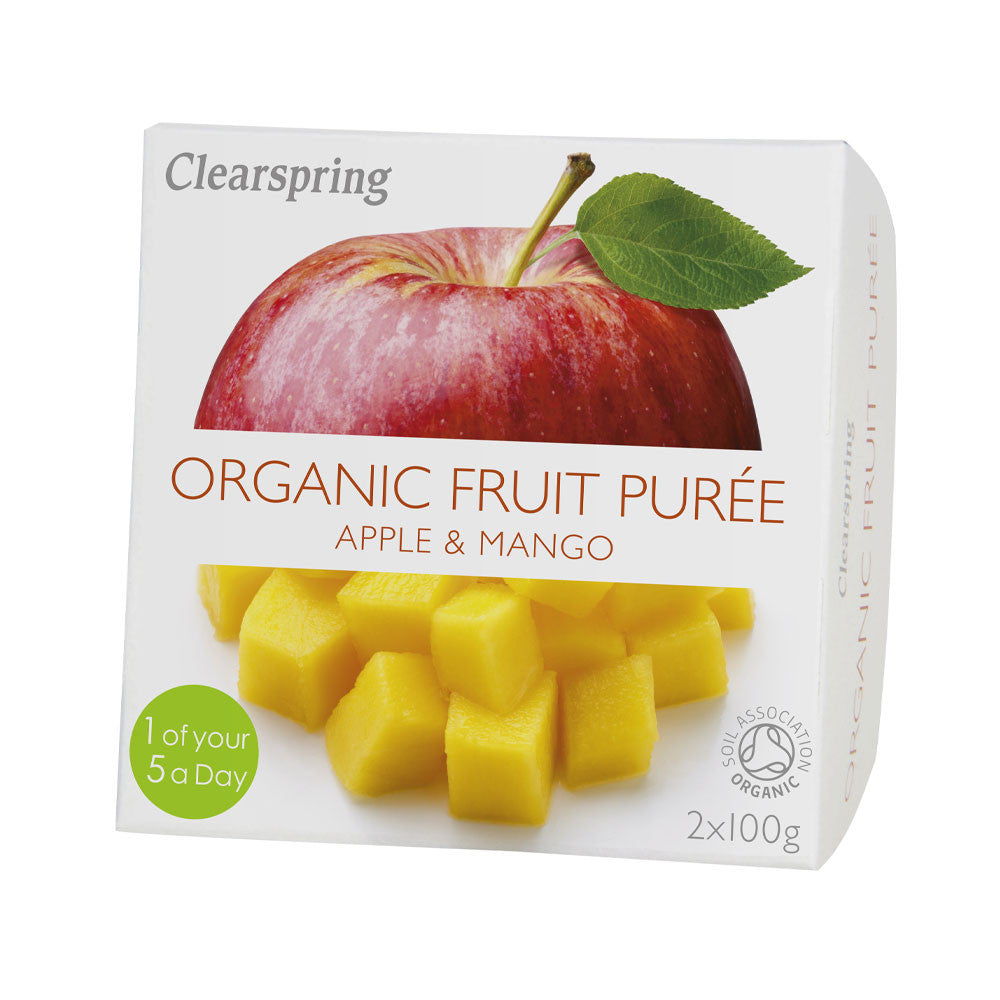 Clearspring Org.Apple & Mango Fruit Puree 220g