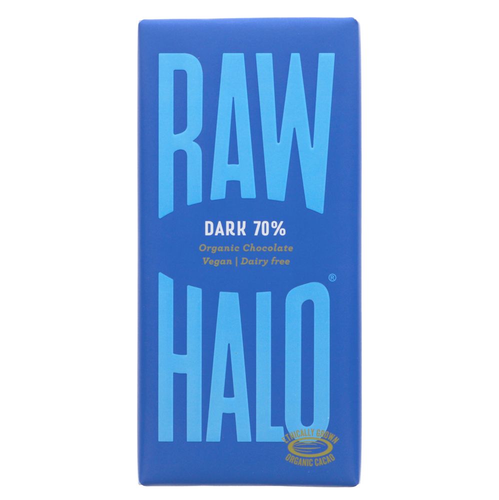 Raw Halo Organic Raw Chocolate Dark 70% 70G