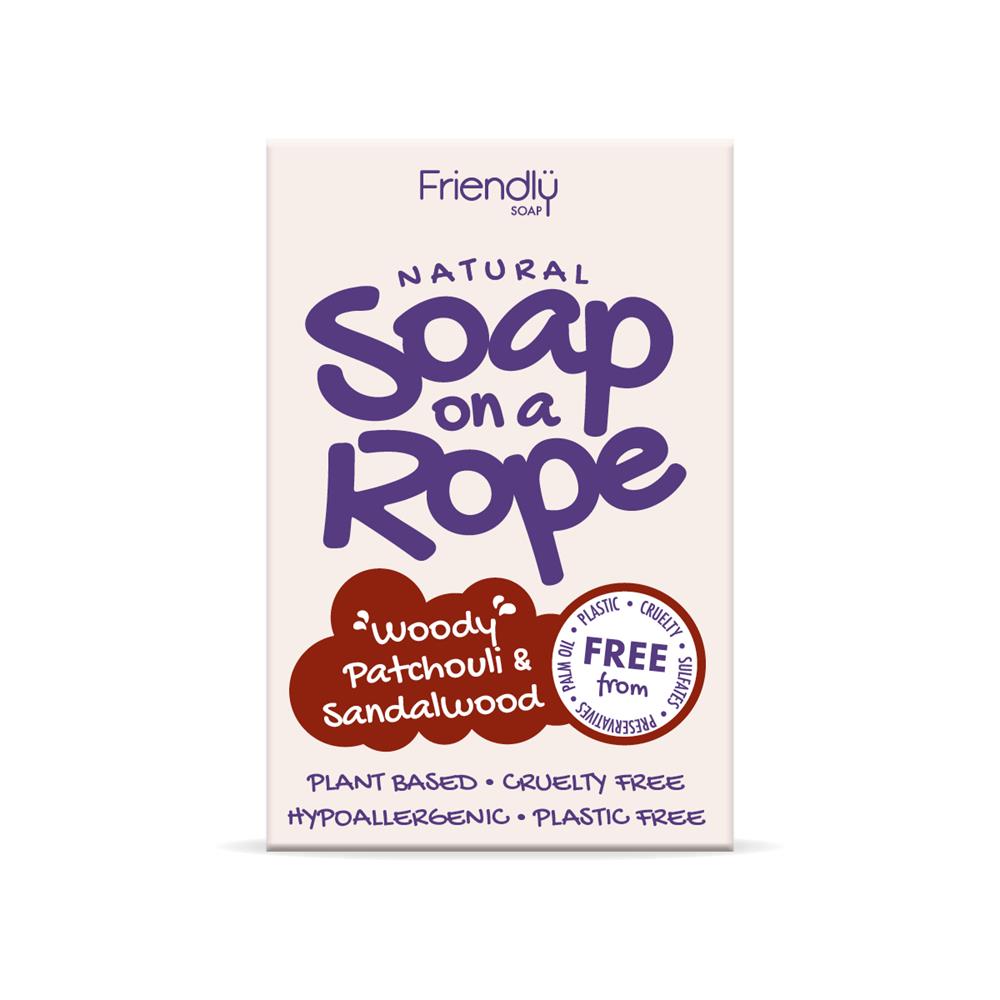Friendly Soap on a Rope Patchouli & Sandalwood
