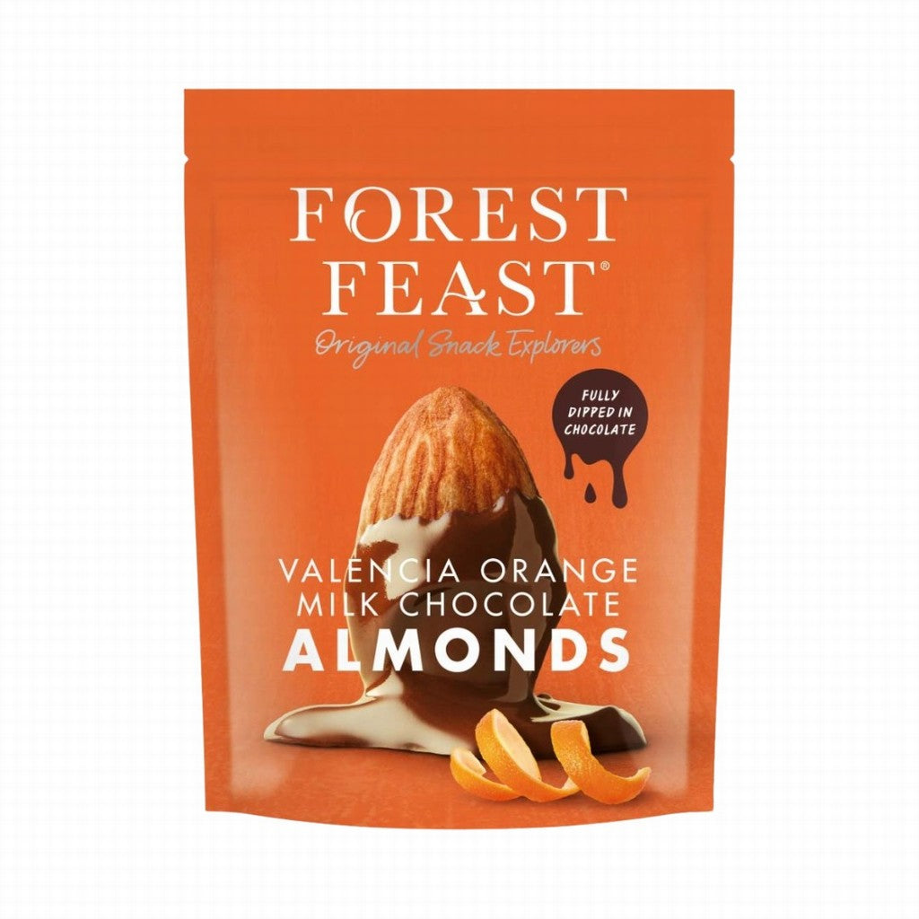 Forest Feast Valencia Orange Milk Chocolate Almonds 120g