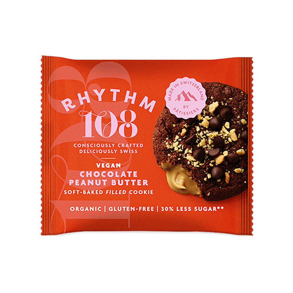 Rhythm 108 Organic Cookie Double Choc Peanut Butter 50G