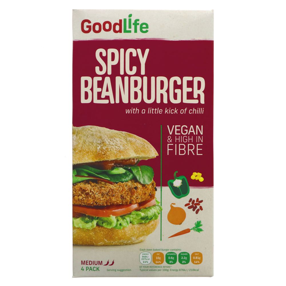 Goodlife Spicy Veg Beanburgers