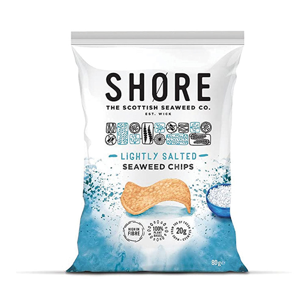 Shore Seaweed Lightly Salted Seaweed Chips 80G
