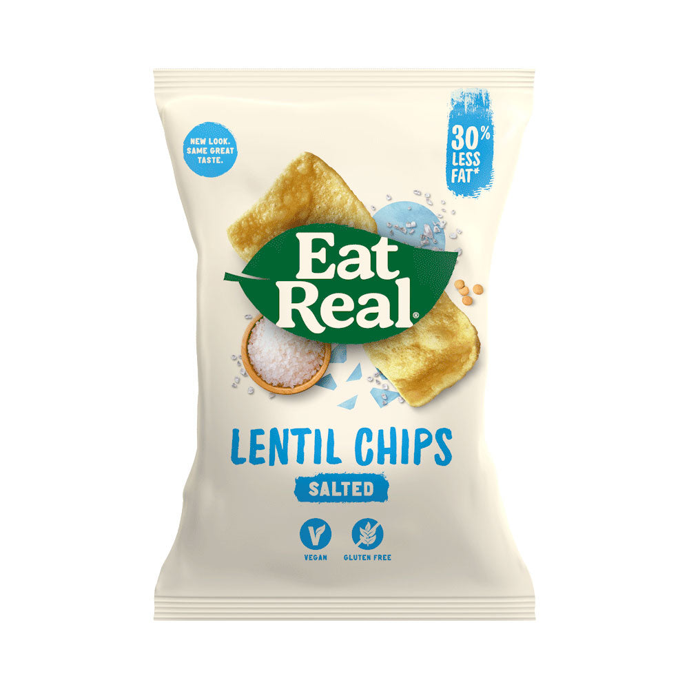 Eat Real Lentil Chips Sea Salt 40G