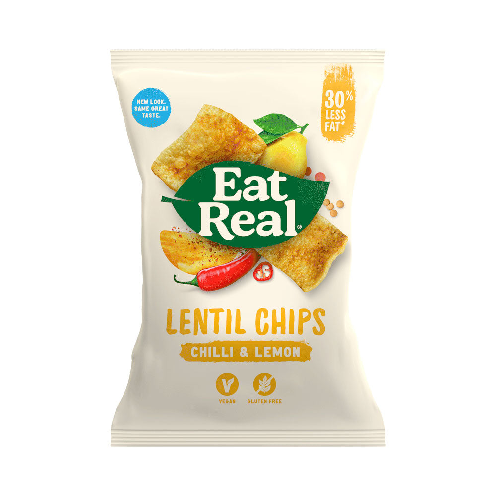 Eat Real Lentil Chips Chilli & Lemon