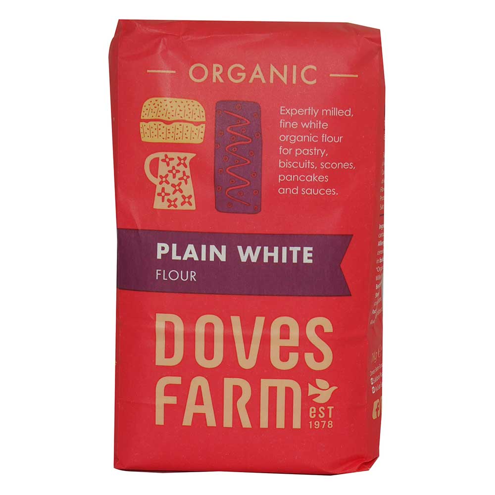 Doves Farm Organic Plain White Flour 1KG