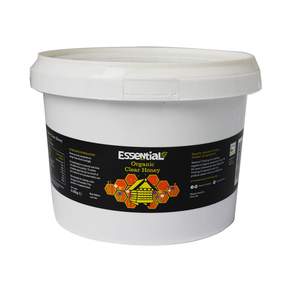 Essential Organic Clear Honey 3.18Kg