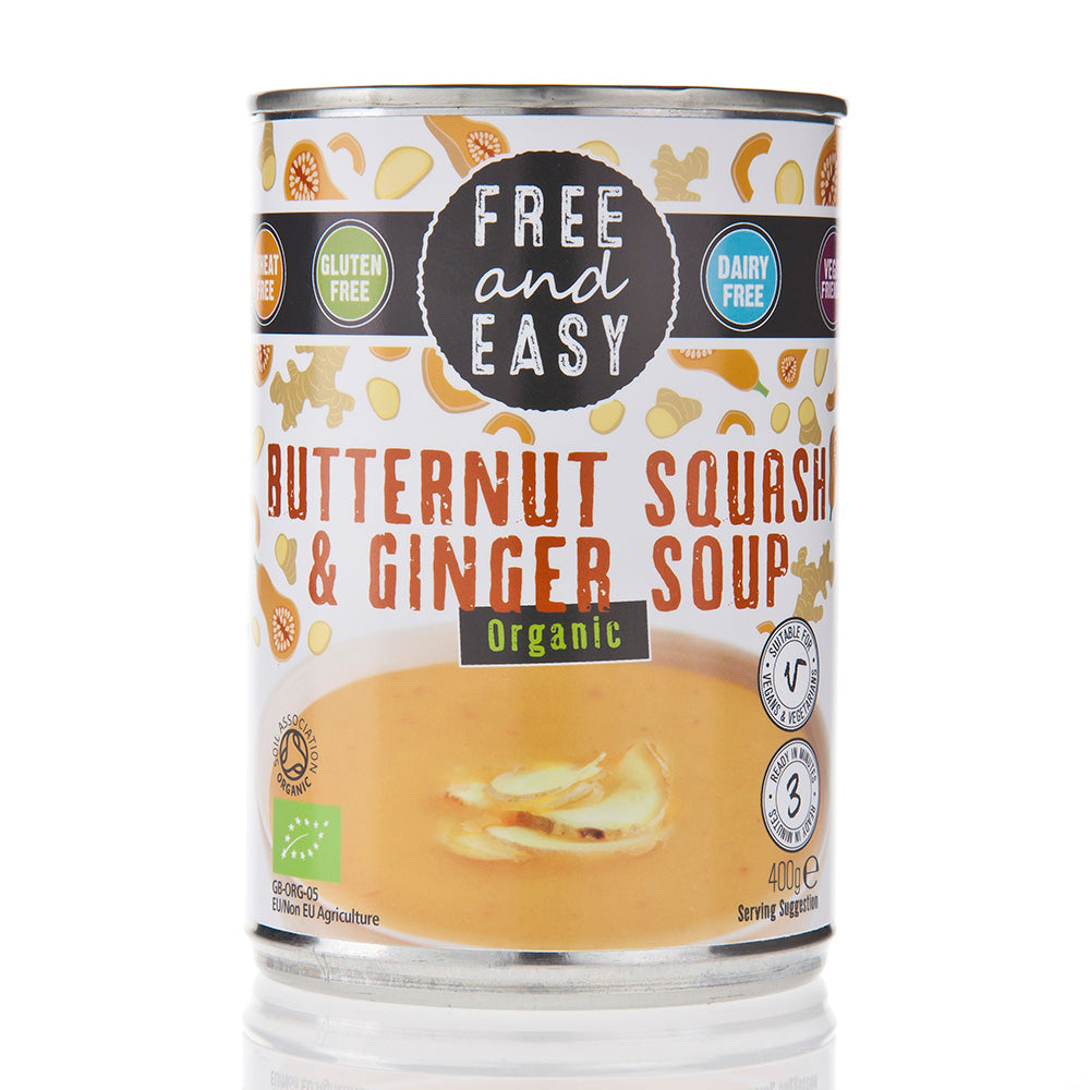 Free And Easy Organic Squash & Ginger Soup