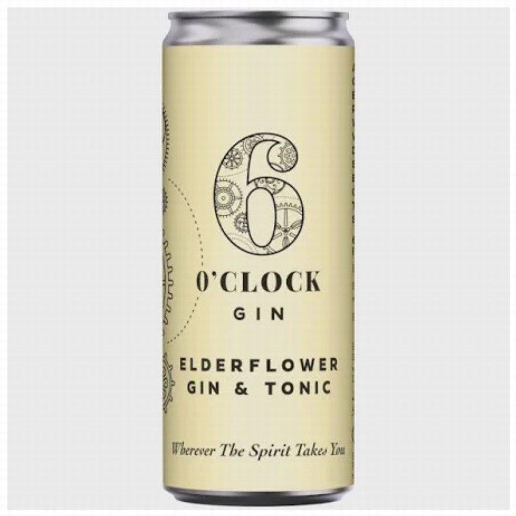 6 O'Clock Elderflower Gin & Tonic - Earthfare Supermarket - 5060093992311