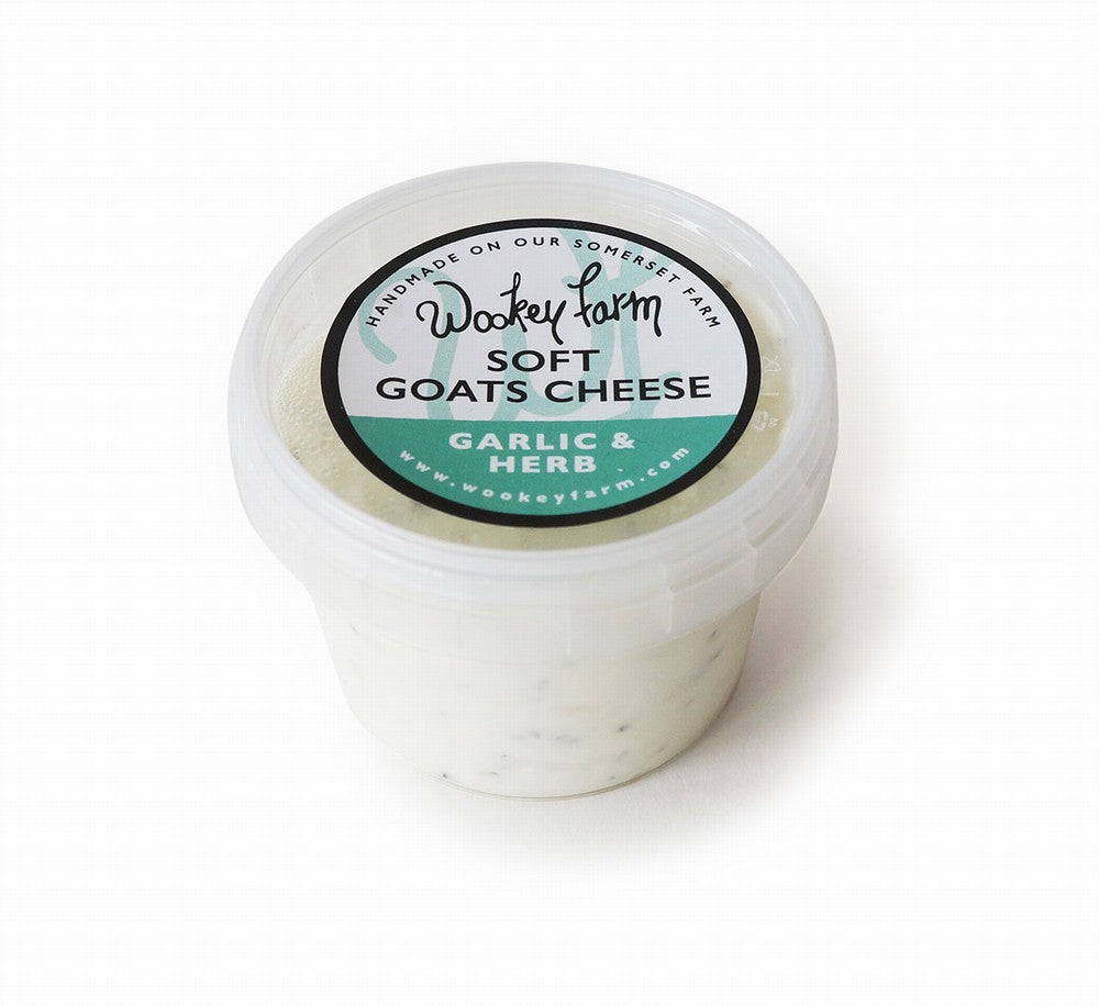 Wookey Farm Soft Goats Cheese Garlic & Herb