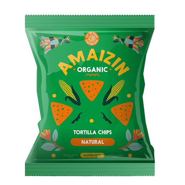 Amaizin Organic Natural Corn Chips 75G