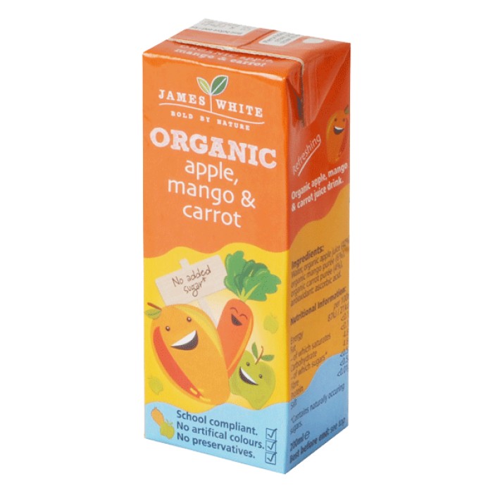 James White Organic Apple Mango & Carrot Multi Pack