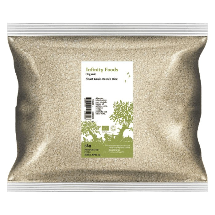 Infinity Organic Brown Rice Short Grain 5Kg