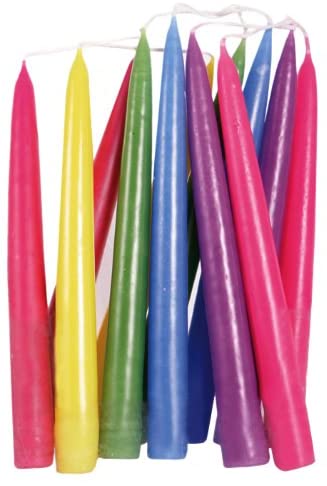 Moorlands Rainbow Candles Pair