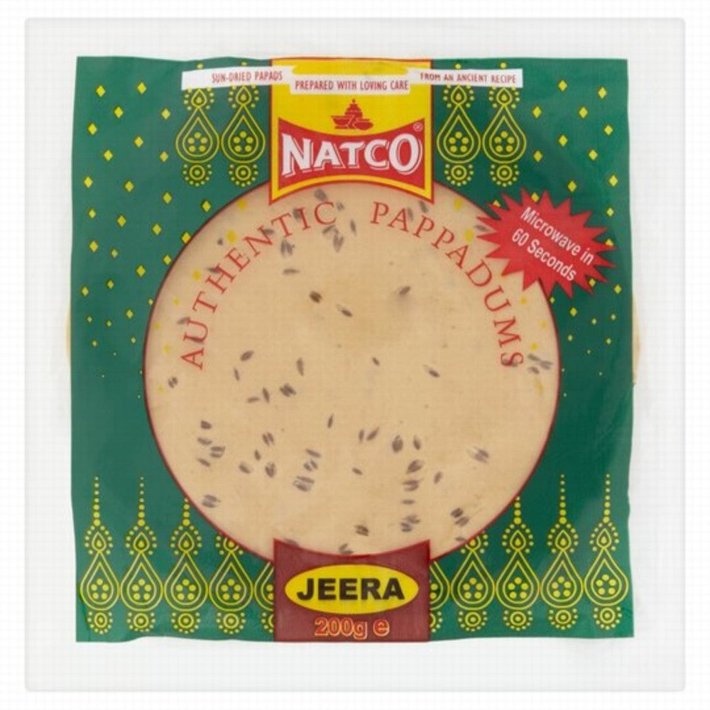 Natco Authentic Pappadums Jeera