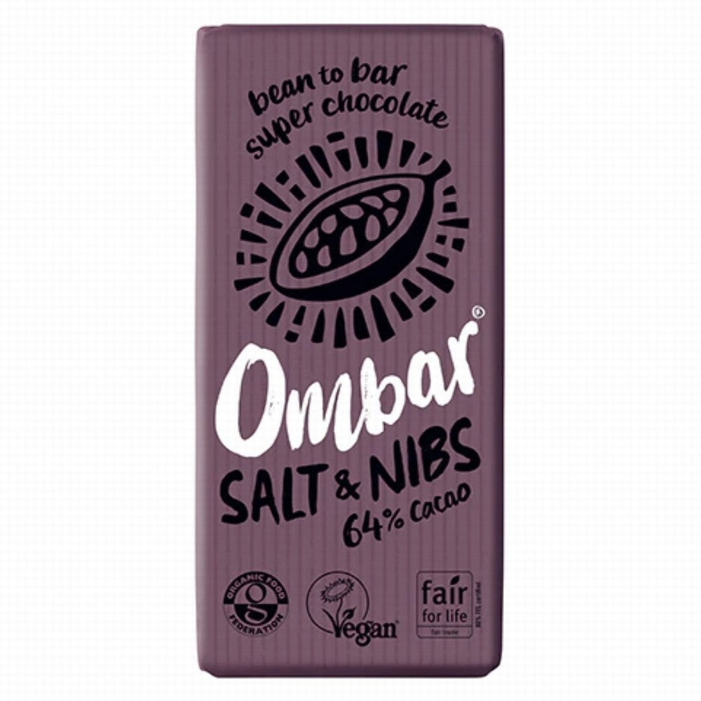 Ombar Organic Salt & Nibs 64% Cacao