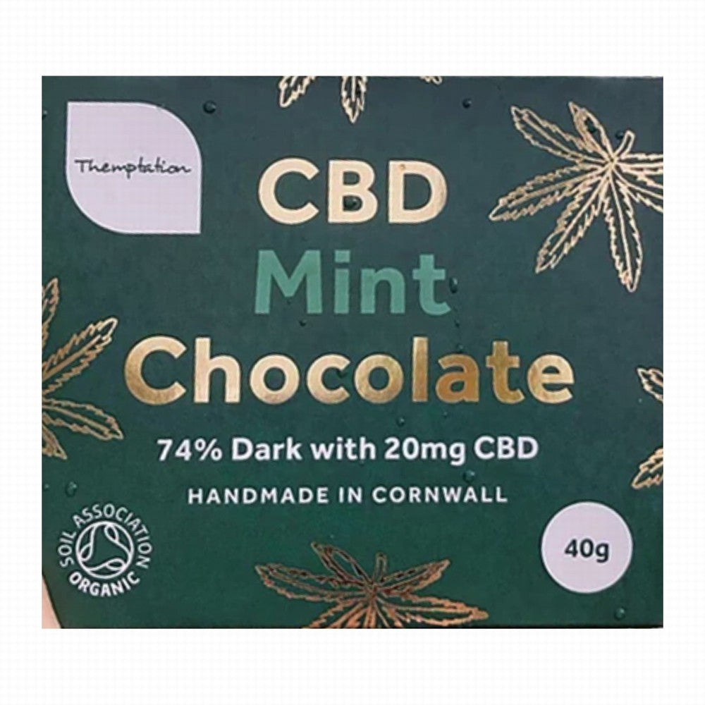 Themptation Organic Cbd Dark Chocolate 20Mg Mint