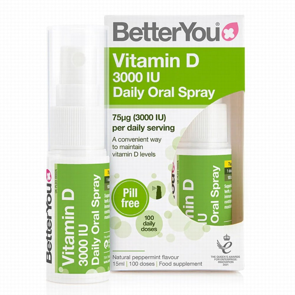 BetterYou Dlux3000 Daily Vitamin D Oral Spray 3000Iu
