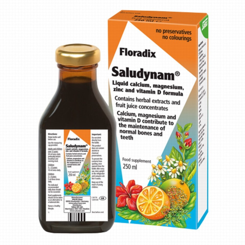 Salus Floradix Saludynam Liquid Calcium Magnesium Zinc