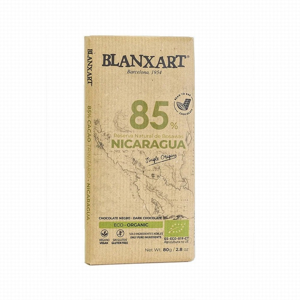 Blanxart Vegan Chocolate Bar 85% Nicaragua