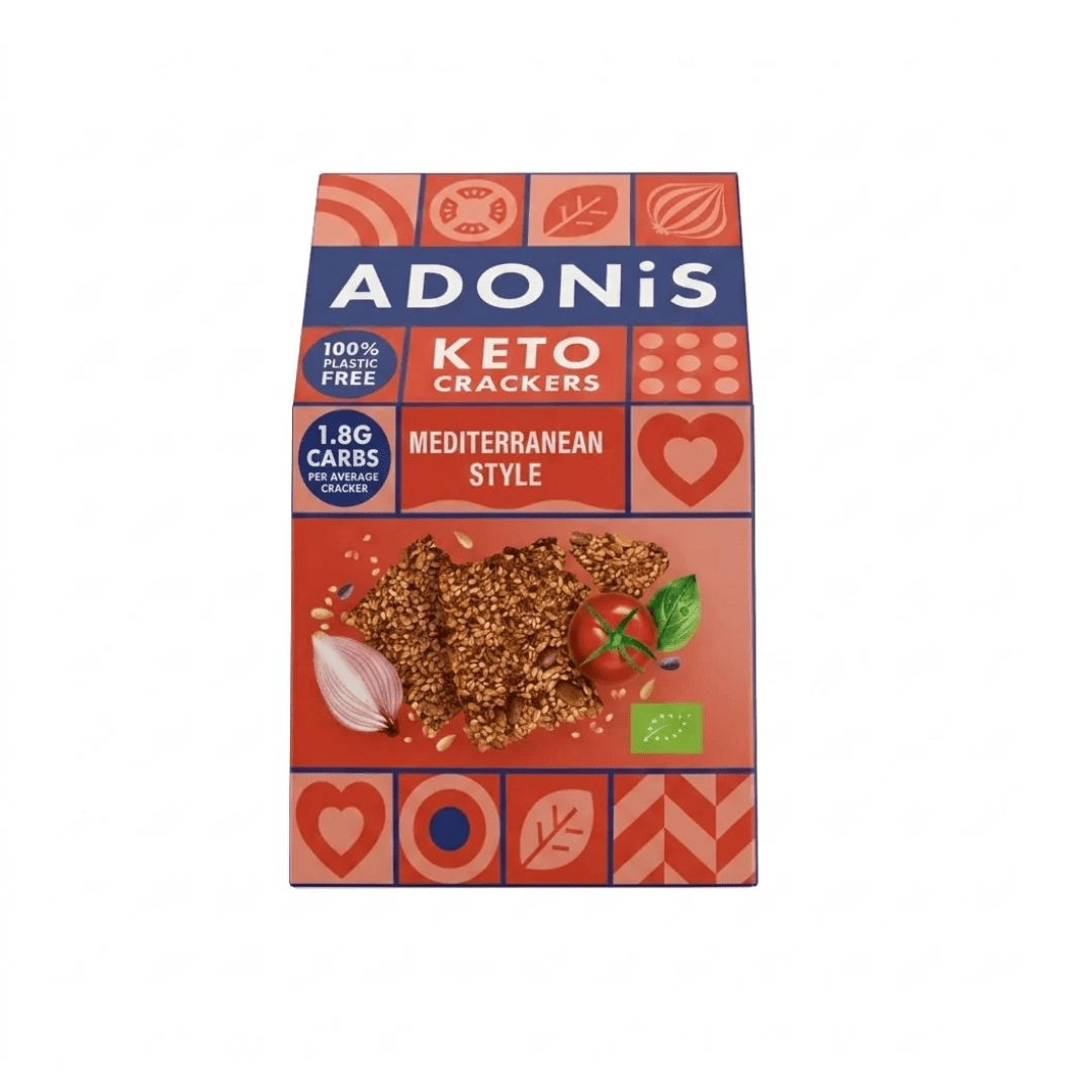Adonis Mediterranean Style Keto Crackers 60g - Earthfare Supermarket - 