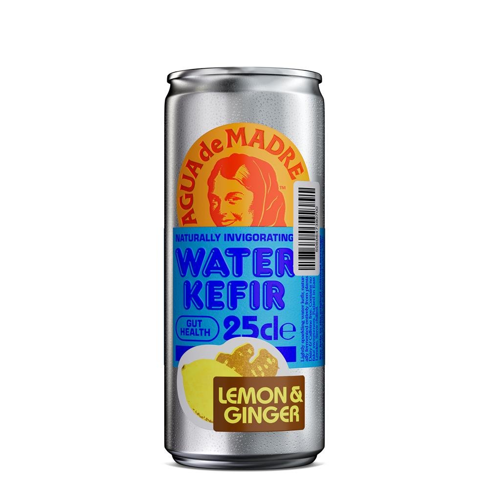 Agua De Madre Lemon & Ginger Water Kefir - Earthfare Supermarket - 5060647380663