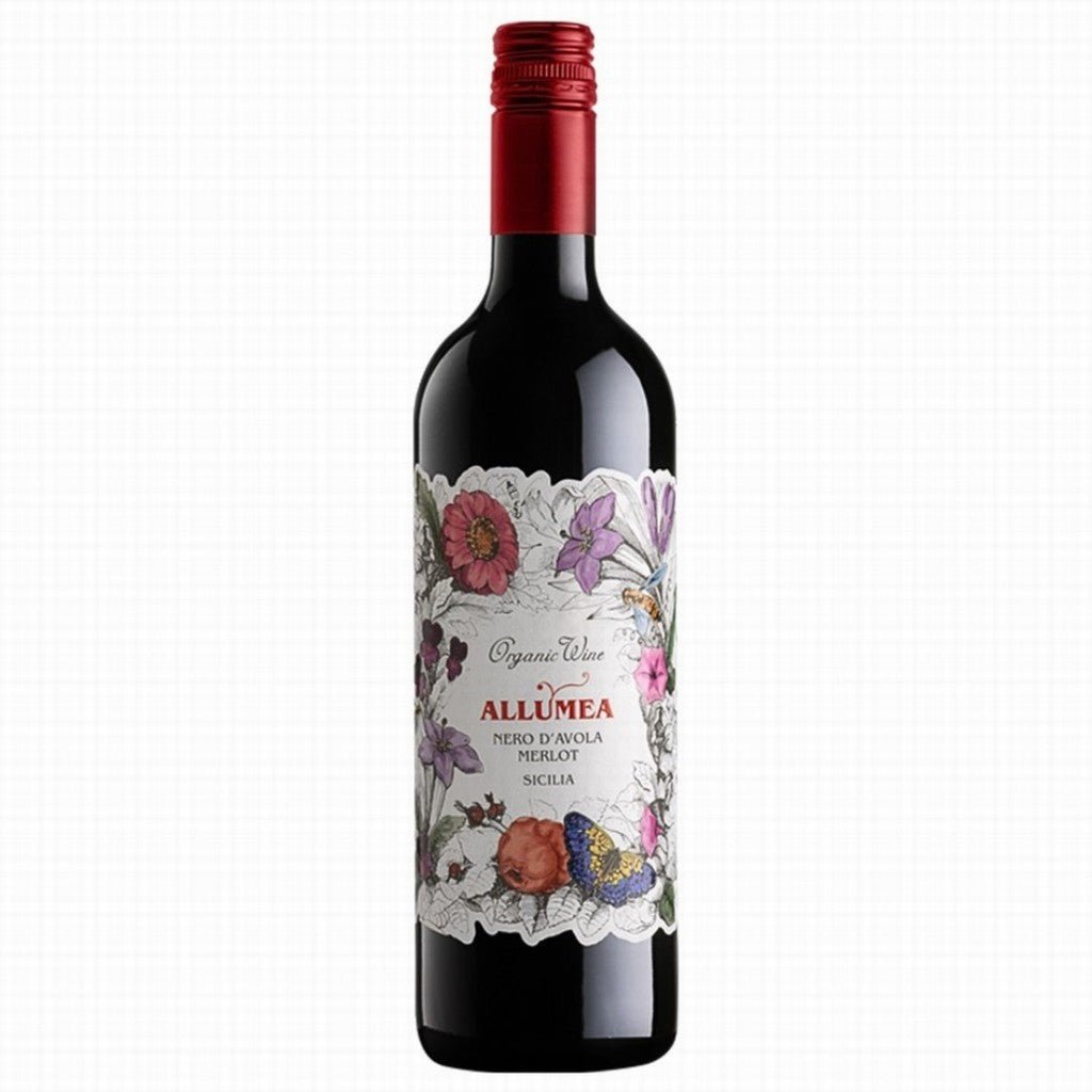 Allumea Organic Nero D'Avola Merlot, Sicilia 75Cl - Earthfare Supermarket - 008052432832454