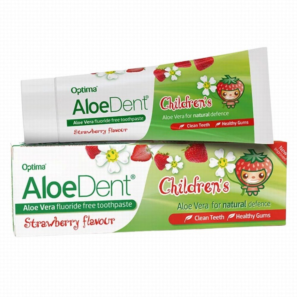 Aloe Dent Toothpaste Childrens Fluoride Free - Earthfare Supermarket - 5029354005078