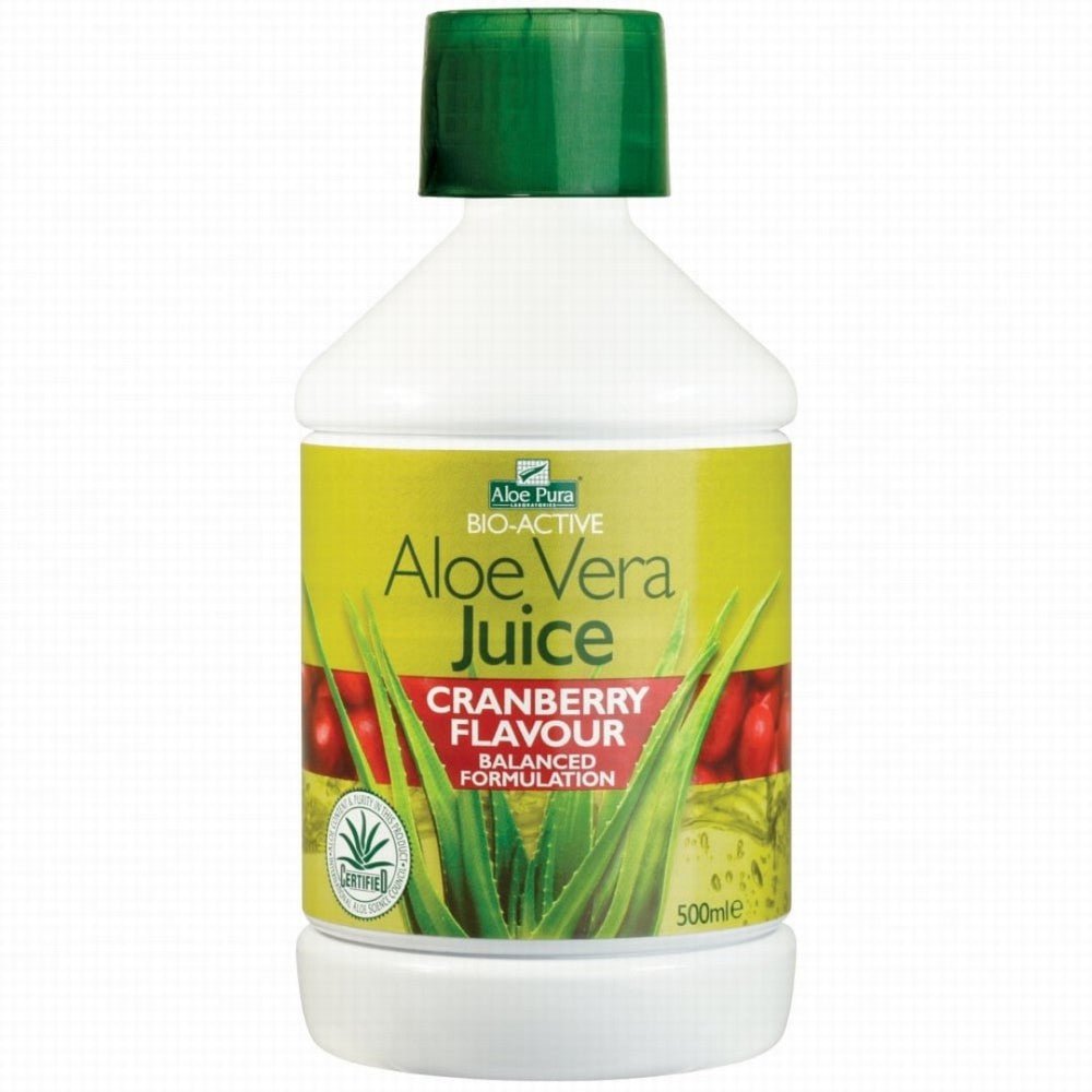 Aloe Pura Aloe Vera Juice Cranberry - Earthfare Supermarket - 5029354000738