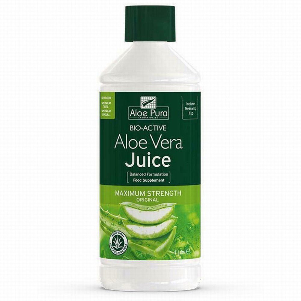 Aloe Pura Aloe Vera Juice Max Strength 1Ltr - Earthfare Supermarket - 5029354000189