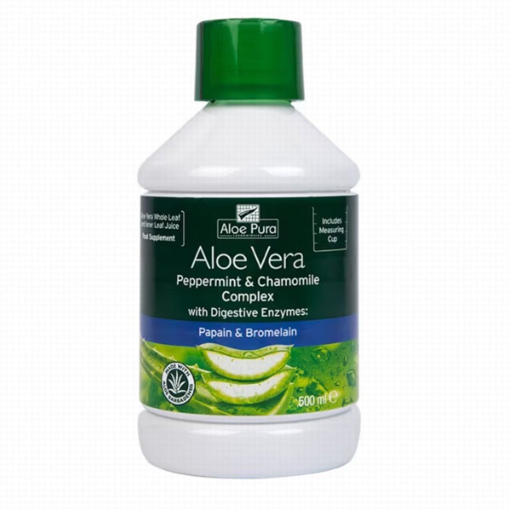 Aloe Pura Aloe Vera Peppermint & Chamomile Digestive Aid - Earthfare Supermarket - 5029354000240