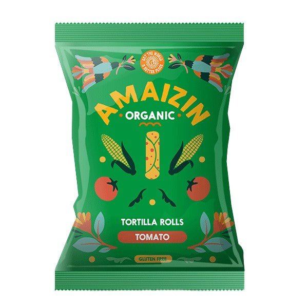 Amaizin Organic Tomato Corn Rolls 100g - Earthfare Supermarket - 8717496903716