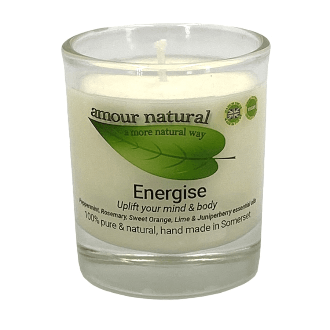 Amour Natural Candle Energise 55G - Earthfare Supermarket - 5060337356459