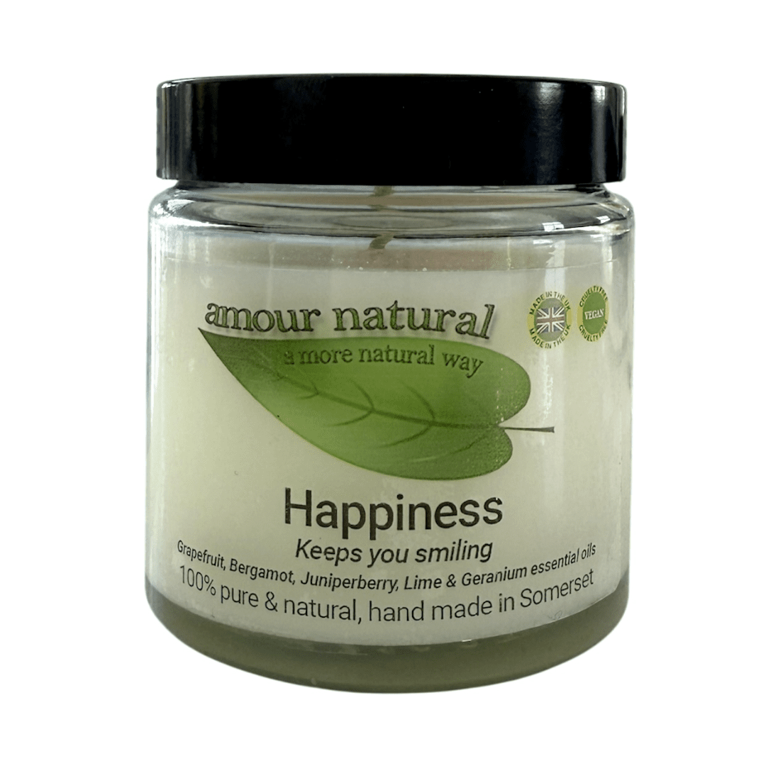 Amour Natural Candle Happiness 55G - Earthfare Supermarket - 5060337356466