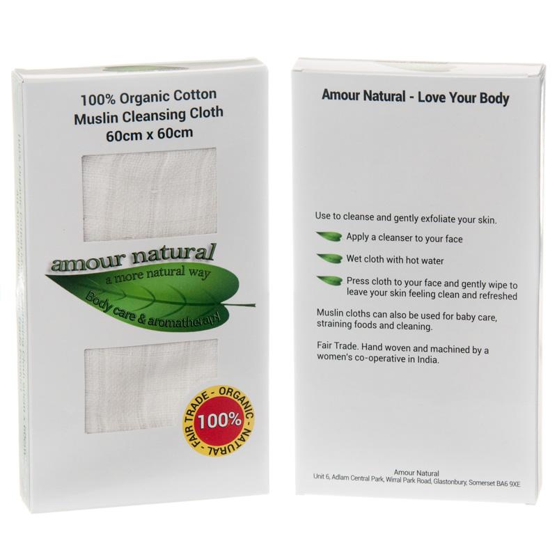 Amour Natural Organic Muslin Cloth - Earthfare Supermarket - 5060337353342