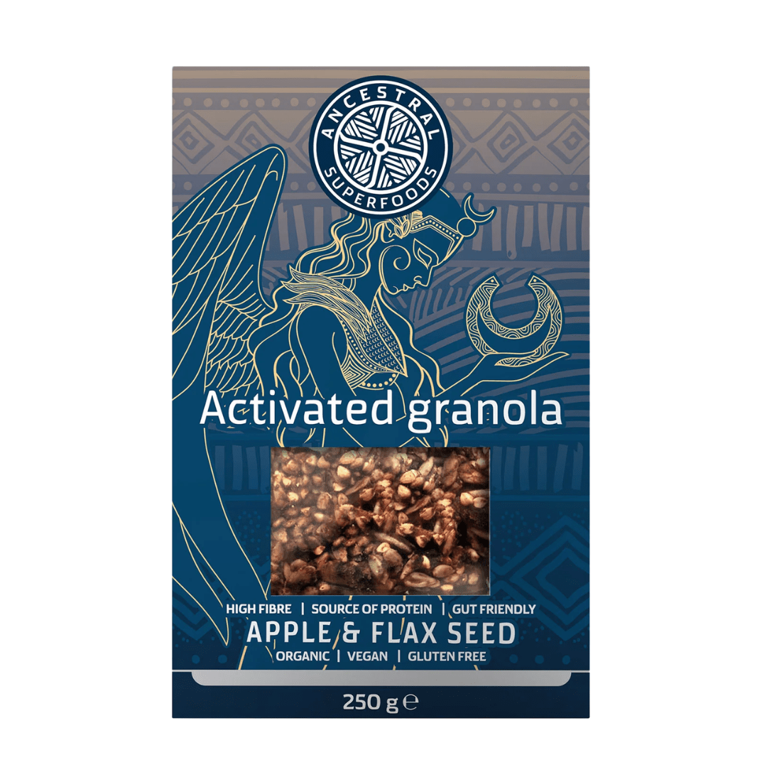 Ancestral Superfoods Activated Granola Apple & Flax Seed 250g - Earthfare Supermarket - 