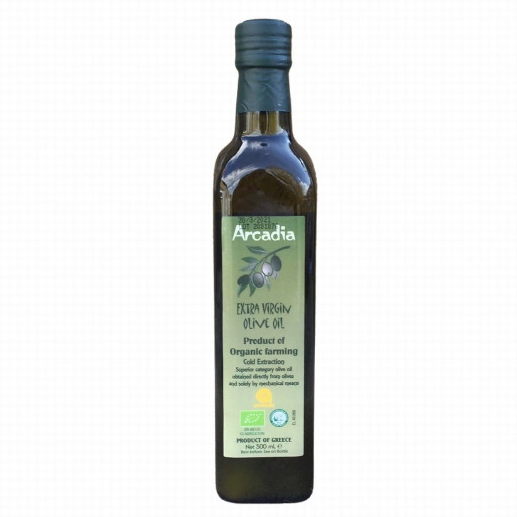 Arcadia Organic Greek Extra Virgin Olive Oil 500ml - Earthfare Supermarket - 5200339411057